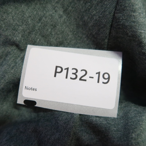 Stranded Green White KALE Stripe Sleeve Top Size L - Picture 5 of 5